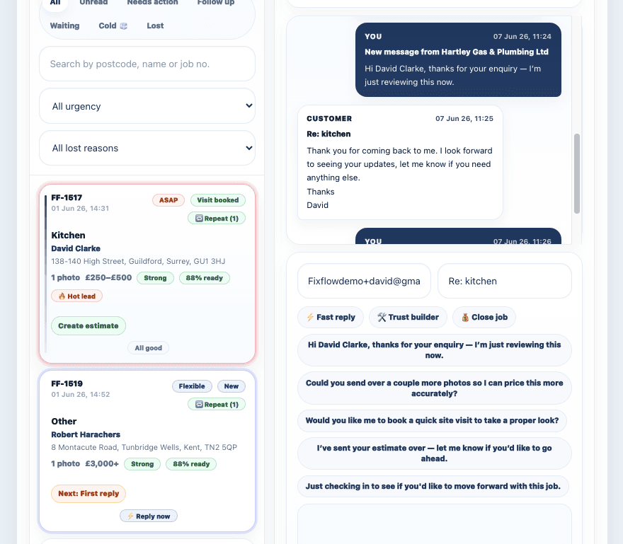 FixFlow messages